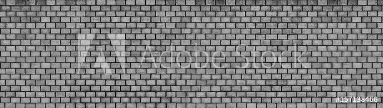 Picture of dark brick wall texture of black stone blocks high resolution panorama